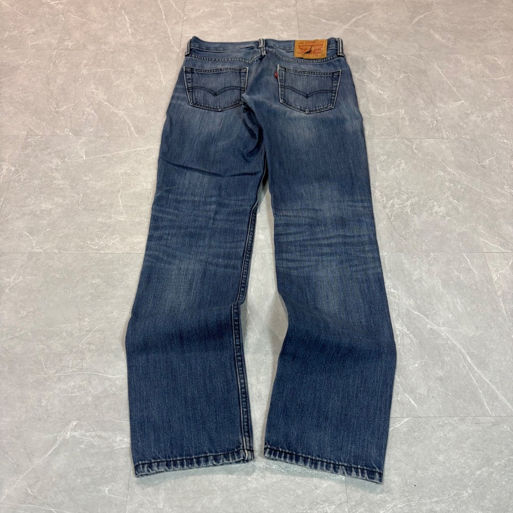 Levis 511‎ Slim Fit Jeans Mens 30x32 Medium Wash Distressed Denim Blue 2837